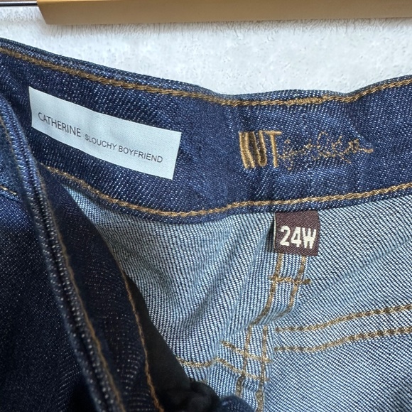 Kut From The Cloth Women's Jeans 24W Blue Catherine Slouchy Boyfriend Distressed - Picture 4 of 7